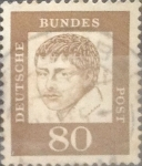 Stamps Germany -  Intercambio 0,40 usd 80 pf 1961