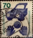 Stamps Germany -  Intercambio 0,30 usd 70 pf 1971