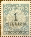 Stamps Germany -  Intercambio 0,20 usd 1000000 mark 1923