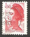 Stamps France -  2187 - Liberté de Gandon