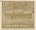 Stamps America - Guatemala -  Edificio de correos y telegrafos nacionales