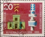 Stamps Germany -  Intercambio 0,20 usd 20 pf 1965