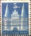 Stamps Germany -  Intercambio ma2s 2,75 usd 5 mark 1948