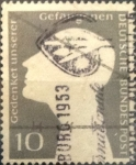 Stamps Germany -  Intercambio jxi 0,30 usd 10 pf 1953