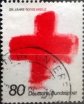Stamps Germany -  Intercambio 0,30 usd 80 pf 1988