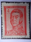 Stamps Argentina -  General José de San Martín 1778-1850
