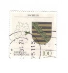 Stamps Germany -  Escudo de Sachsen