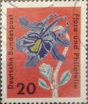 Stamps Germany -  Intercambio ma3s 0,20 usd 20 pf 1963