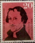 Stamps Germany -  Intercambio jxi 1,10 usd 20 pf 1960