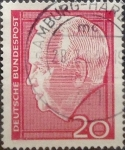 Stamps Germany -  Intercambio 0,20 usd 20 pf 1964