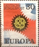 Stamps Germany -  Intercambio 0,25 usd 30 pf 1967