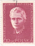 Sellos de Europa - Polonia -  Marie Curie 1867-1934