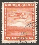 Stamps Chile -  42 - Hidroavión