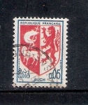 Stamps France -  Escudo de armas dela Ciudad de Auch