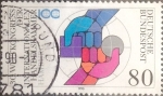Stamps Germany -  Intercambio ma3s 0,45 usd 80 pf 1990