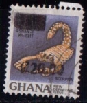 Stamps : Africa : Ghana :  Escorpión