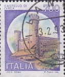 Stamps Italy -  castillo de ivrea