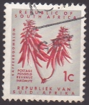 Stamps South Africa -  flores