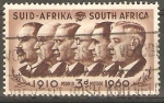 Stamps South Africa -  PRIMEROS  MINISTROS:  BOTHA,  SMUTS,  HERTZOG,  MALAN,  STRYDOM  Y  VERWOERD.