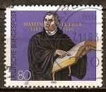 Stamps Germany -  500 aniversario de Martin Luther