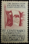 Stamps Mexico -  Bandera del Batallón Activo de San Blas