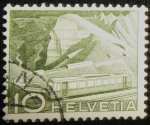 Stamps : Europe : Switzerland :  Ferrocarriles