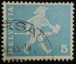 Stamps : Europe : Switzerland :  Historia Postal