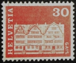 Stamps Switzerland -  Casas-Edificios