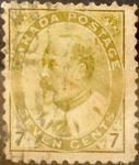 Stamps Canada -  Intercambio 4,50 usd 7 centavos 1903