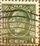 Stamps Canada -  Intercambio 0,20 usd 1 cent 1932