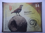Stamps Argentina -  Hornero  (Furnarius rufus)