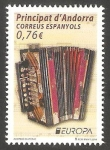 Stamps Andorra -  Europa, Acordeón