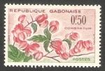 Stamps : Africa : Gabon :  Flor