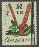 Stamps Guyana -  1 - Flor norantea guianensis 