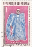 Sellos de Africa - Senegal -  Traje- elefante