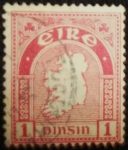 Stamps : Europe : Ireland :  Mapa