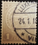 Stamps : Europe : Luxembourg :  Escudo de Armas Luxemburgo