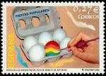 Stamps : Europe : Spain :  Fiesta de los Huevos Pintos, Pola de Siero (Asturias).