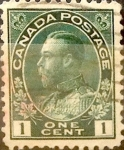 Stamps Canada -  Intercambio 0,20 usd 1 cent 1911