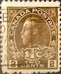 Sellos de America - Canad� -  Intercambio 0,20 usd 2+1 cent 1916