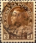Stamps Canada -  Intercambio 0,20 usd 3 cent 1918