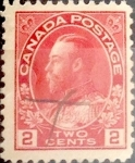 Sellos de America - Canad -  Intercambio 0,20 usd 2 cent 1911