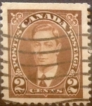 Sellos de America - Canad� -  Intercambio 0,20 usd 2 cent 1937
