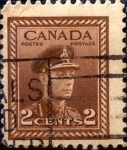 Sellos de America - Canad� -  Intercambio 0,20 usd 2 cent 1942