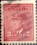 Stamps Canada -  Intercambio 0,20 usd 3 cent 1942