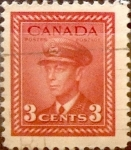 Stamps Canada -  Intercambio 0,20 usd 3 cent 1942
