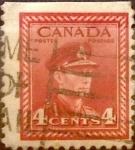 Stamps Canada -  Intercambio 0,20 usd 4 cent 1943