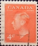 Stamps Canada -  Intercambio 90,20 usd 4 cent 1951