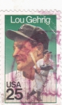 Sellos de America - Estados Unidos -  Lou Gehrig- beisbolista