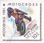 Sellos de Asia - Mongolia -  MOTORING 1981 motocross